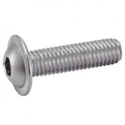 Vis à métaux Acton tête bombée 6 pans creux à embase inox A2 ISO 7380