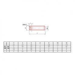 Vis métaux sans-tête hexagonale creuse Ultima bout plat brut DIN 913