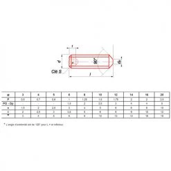 Vis métaux Ultima sans-tête hexagonale bout pointeau zingué DIN 914/ISO 4027