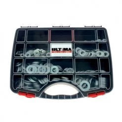Coffret de 855 rondelles M Ultima COF912 acier zingué blanc NFE 25513