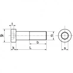 Vis métaux Acton tête cylindrique réduite 6 pans creux inox A2 DIN 7984 -Visserie Soldes Magasin AFD 111157