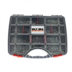 Coffret de 1605 vis auto-perceuse à tête fraisée Torx acier zingué blanc Ultima COF154