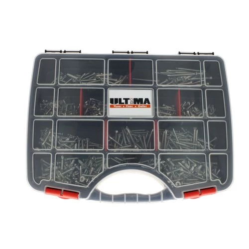 Coffret de 1605 vis auto-perceuse à tête fraisée Torx acier zingué blanc Ultima COF154 3 Coffret de 1605 vis auto-perceuse à tête fraisée Torx acier zingué blanc Ultima COF154