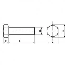 Vis à métaux tête hexagonale Acton A4 DIN 933 filetage total -Visserie Soldes Magasin AFD 148415