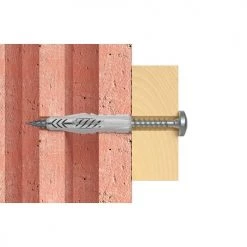 Cheville nylon universelle multi-matériaux UX Fischer avec collerette et vis -Visserie Soldes Magasin AFD 150560