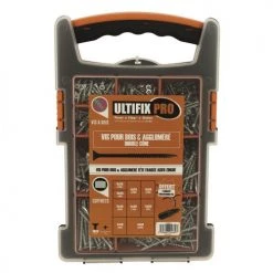 Coffret de 1000 vis agglomérées Ultima à tête fraisée Pozidriv