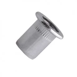 Écrou à sertir cranté Scell-It tête plate TCD acier zingué