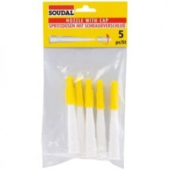 Embout pour cartouches Soudal 5 canules bouchons -Visserie Soldes Magasin AFD 95726