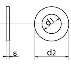Rondelles plates Acton nylon 6.6 DIN 125 -Visserie Soldes Magasin AFD 97676