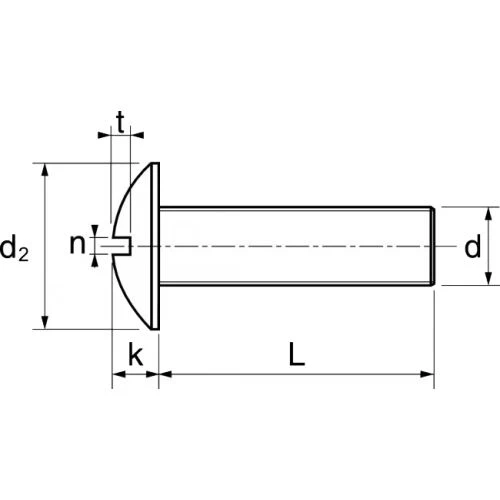 Vis à métaux Acton tête ronde large poêlier fendue inox A2 NFE 25129 5 Vis à métaux Acton tête ronde large poêlier fendue inox A2 NFE 25129 – Image 3