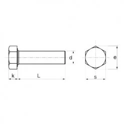 Vis à métaux Acton tête hexagonale nylon 6.6 DIN 933 -Visserie Soldes Magasin AFD 99265